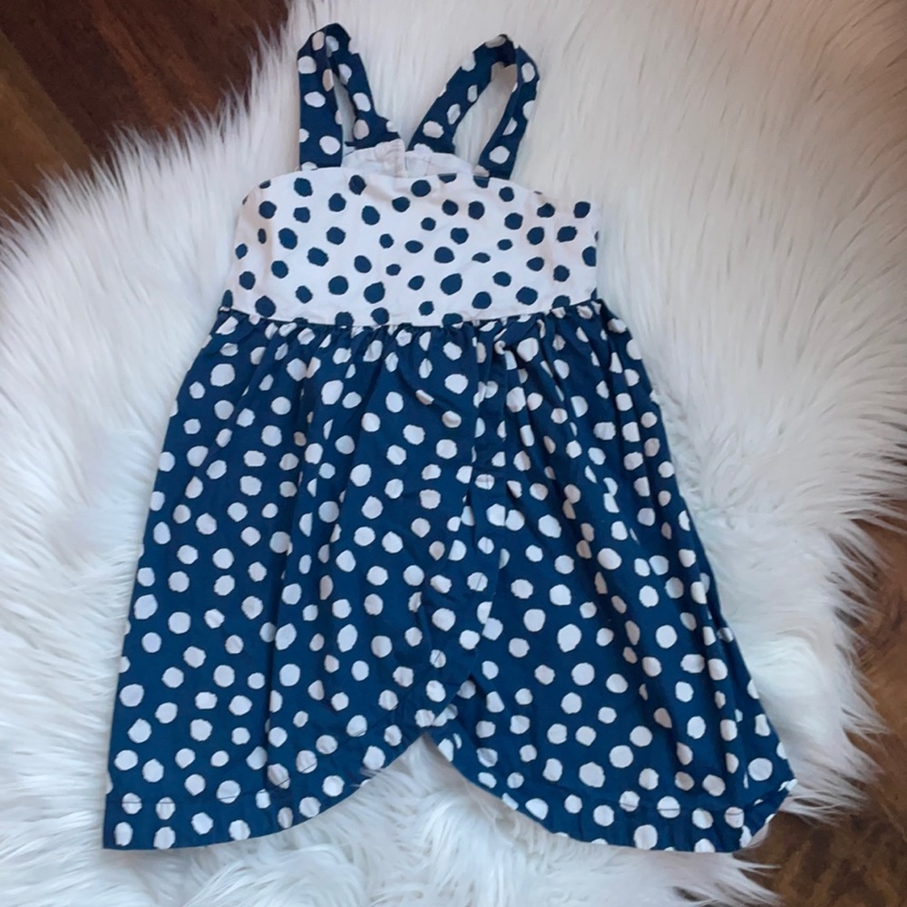 Polkadot Dress with keyhole back, 18-24 months